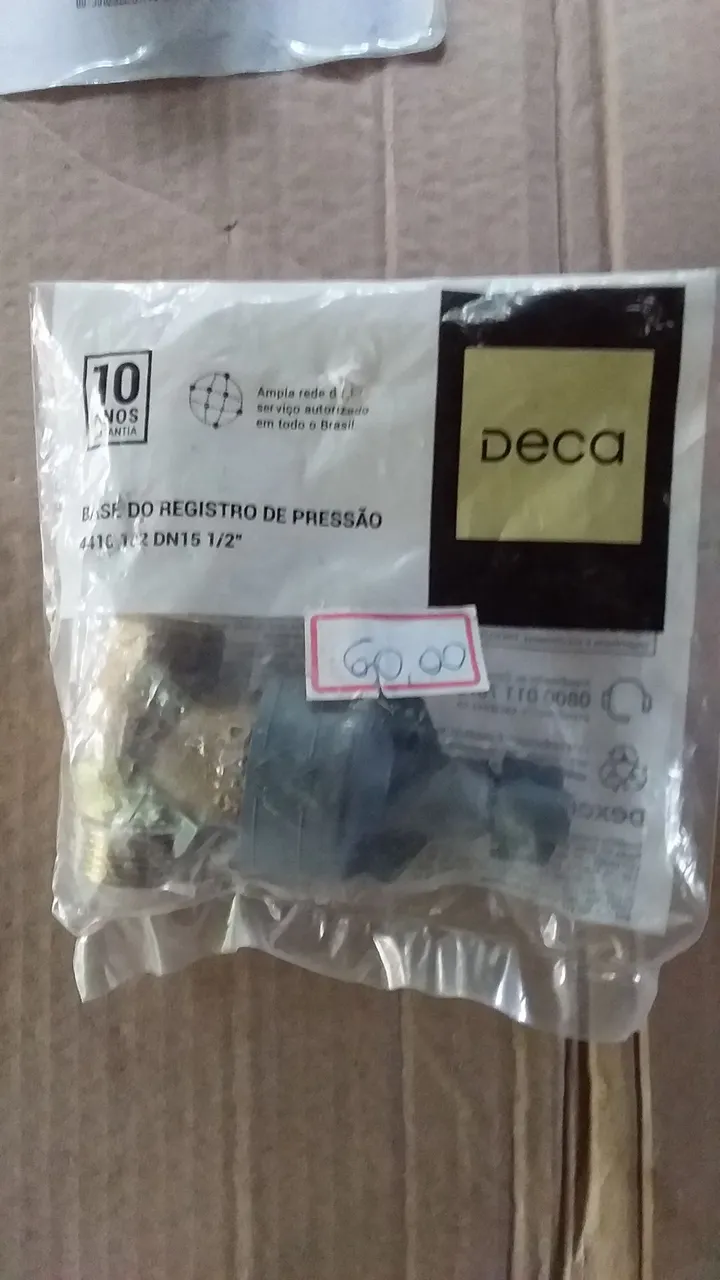 Base Registro de Pressão Deca 1/2' com acabamento