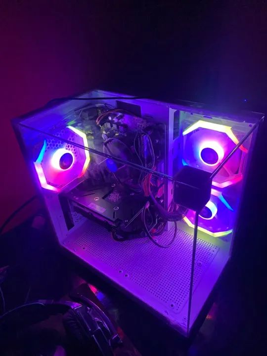 PC Gamer RGB com Gabinete de Vidro Temperado