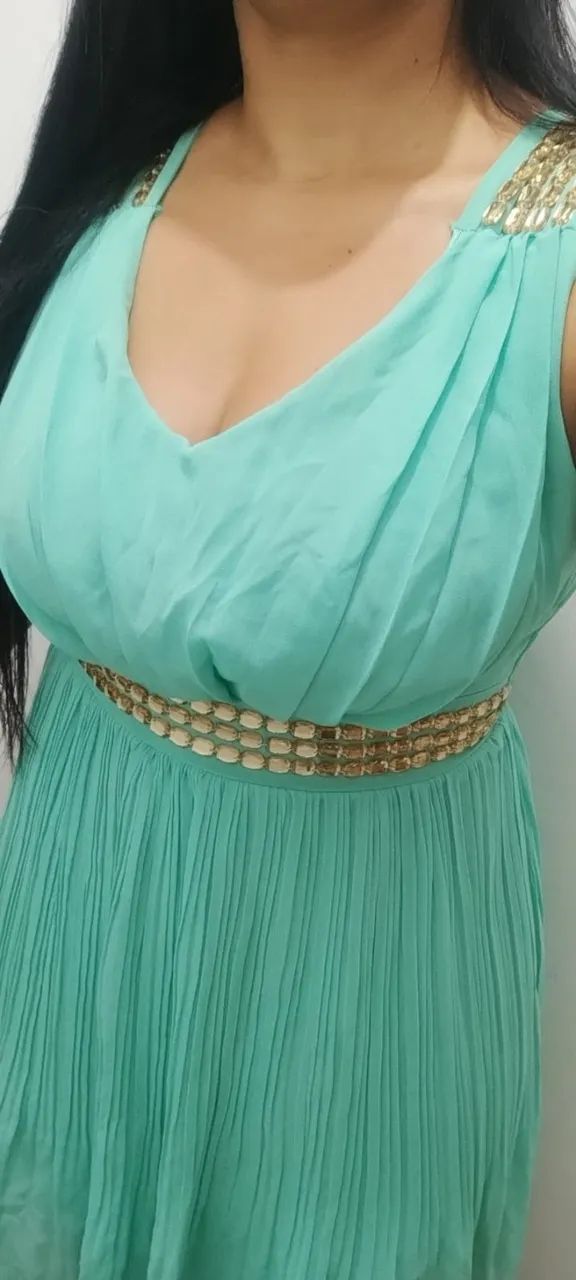 Vestido para festa verde claro - Foto 3