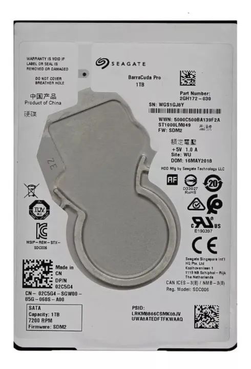 HD Seagate BarraCuda Pro 1TB
