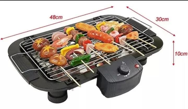 Churrasqueira Elétrica Sem Fumaça Grelhador De Mesa Portátil 2000 watts - Foto 3