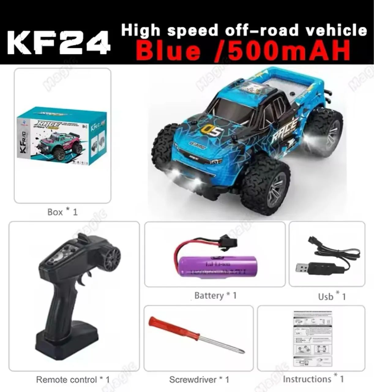 Carrinho de controle remoto Off-Road - Novo e Radical! - Foto 2