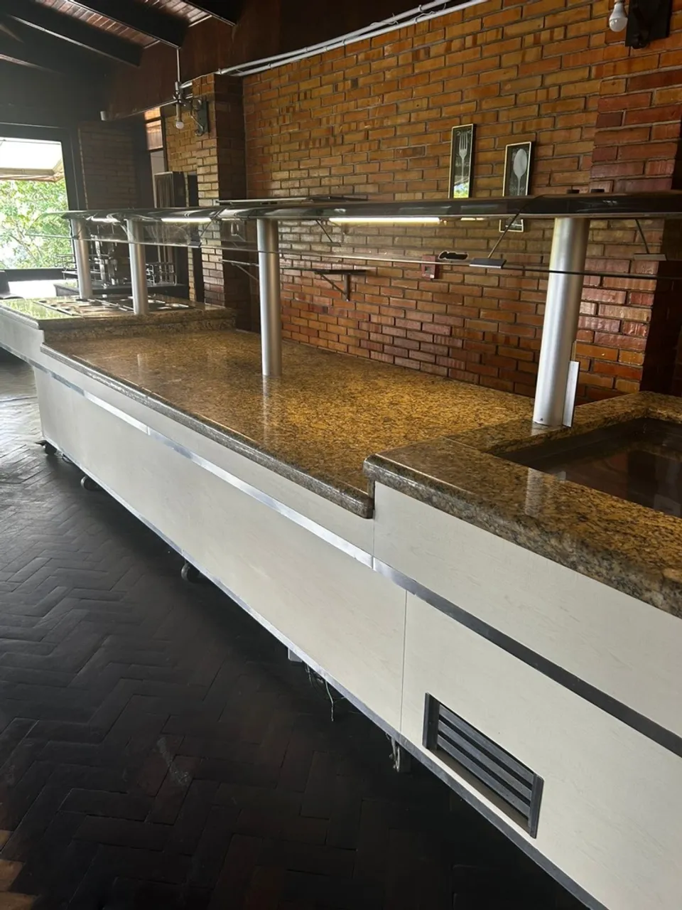 Balcão Buffet quente e frio para Restaurante 6,2m