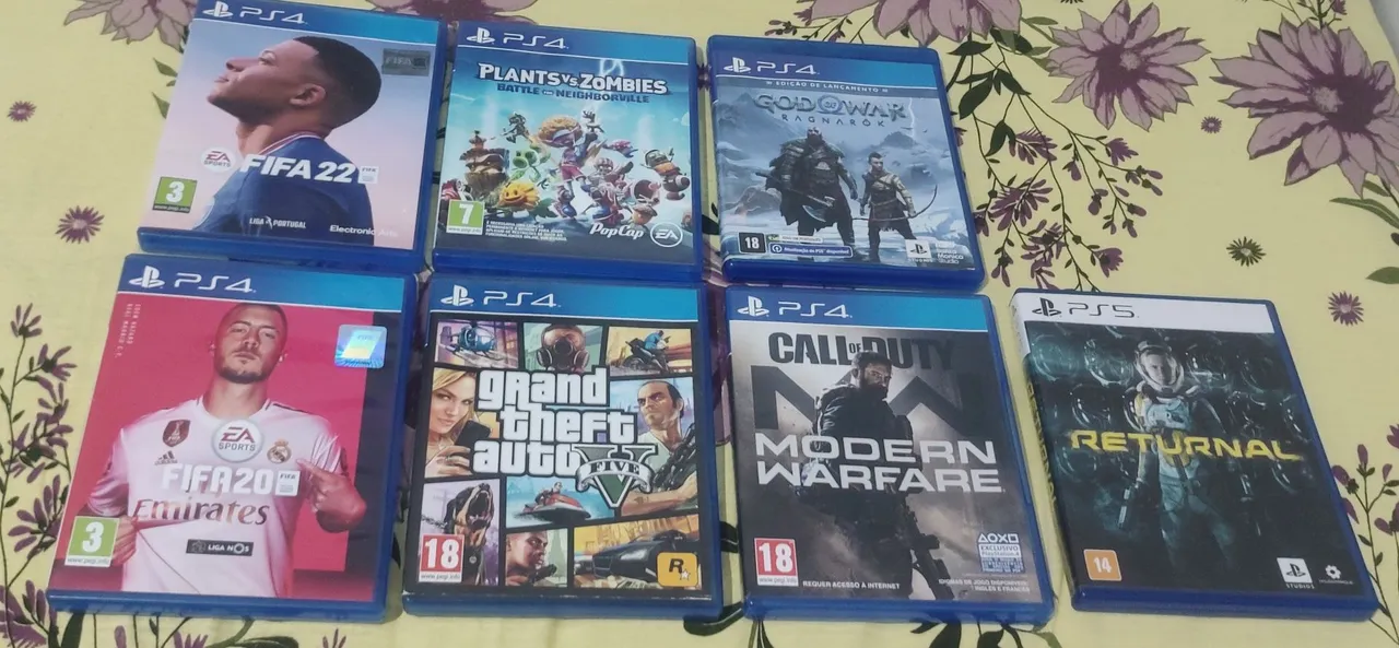 Coleção de Jogos PS4 e PS5
