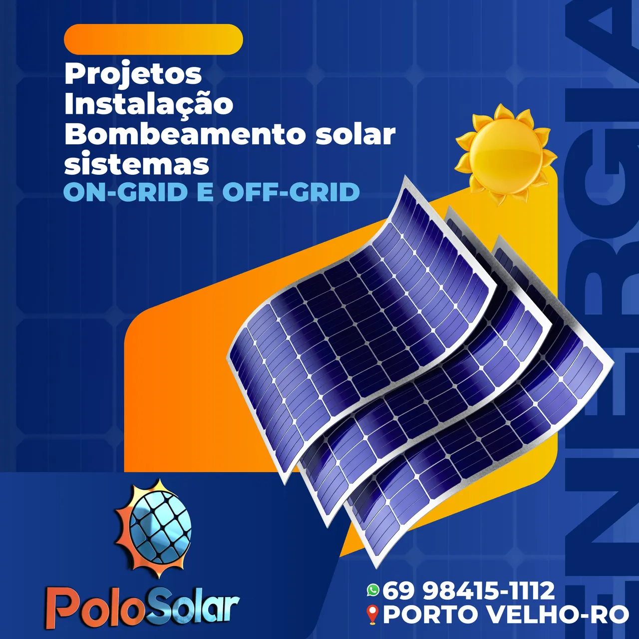 Energia solar, projetos, bombeamento solar, painéis, inversor.