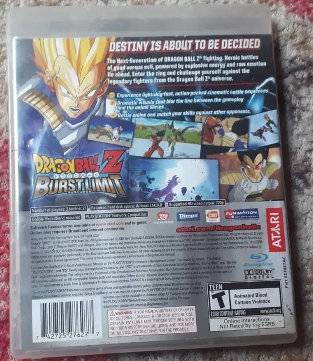 dragon ball z burst limit ps3 - Foto 3