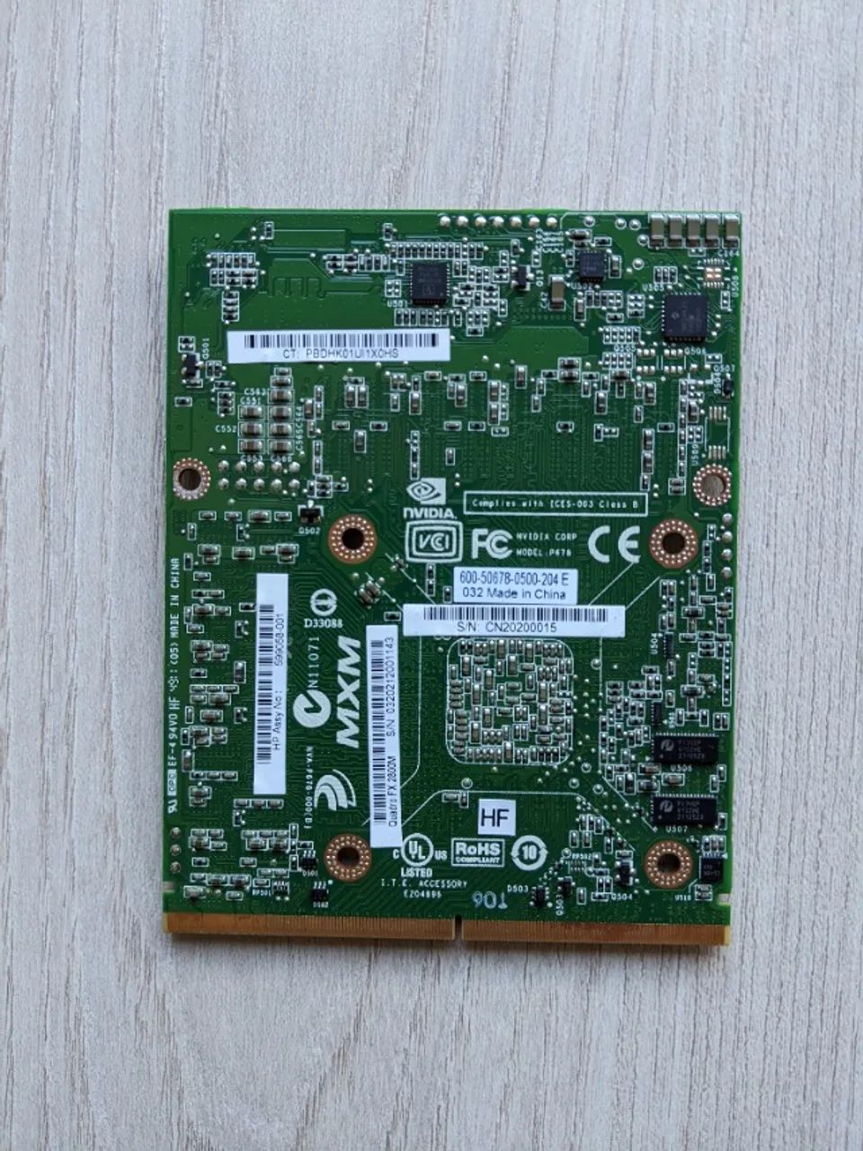 Nvidia Quadro Fx 2800m Placa De Vídeo Mxm (notebook) - Foto 2
