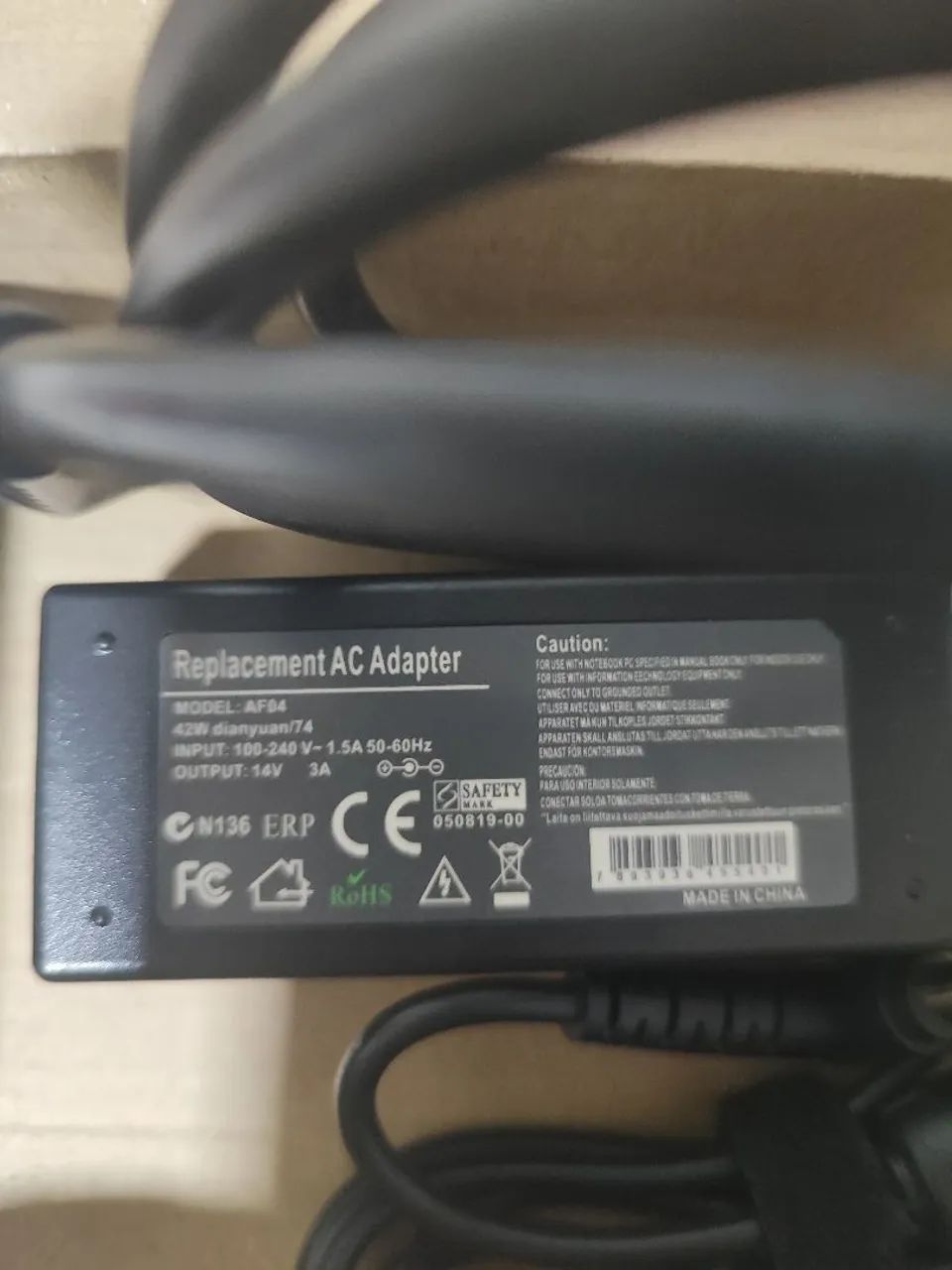 Fonte para Monitor 14V 3A