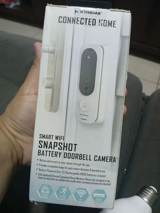 Campainha inteligente com câmera e visão noturna - Foto 2