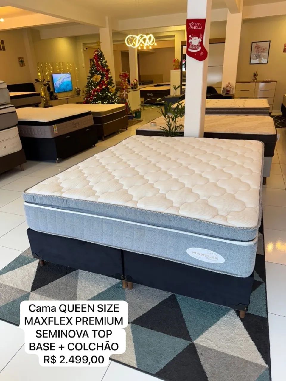 Cama box Queen MAXFLEX SEMINOVA - ENTREGA GRÁTIS!  - Foto 4