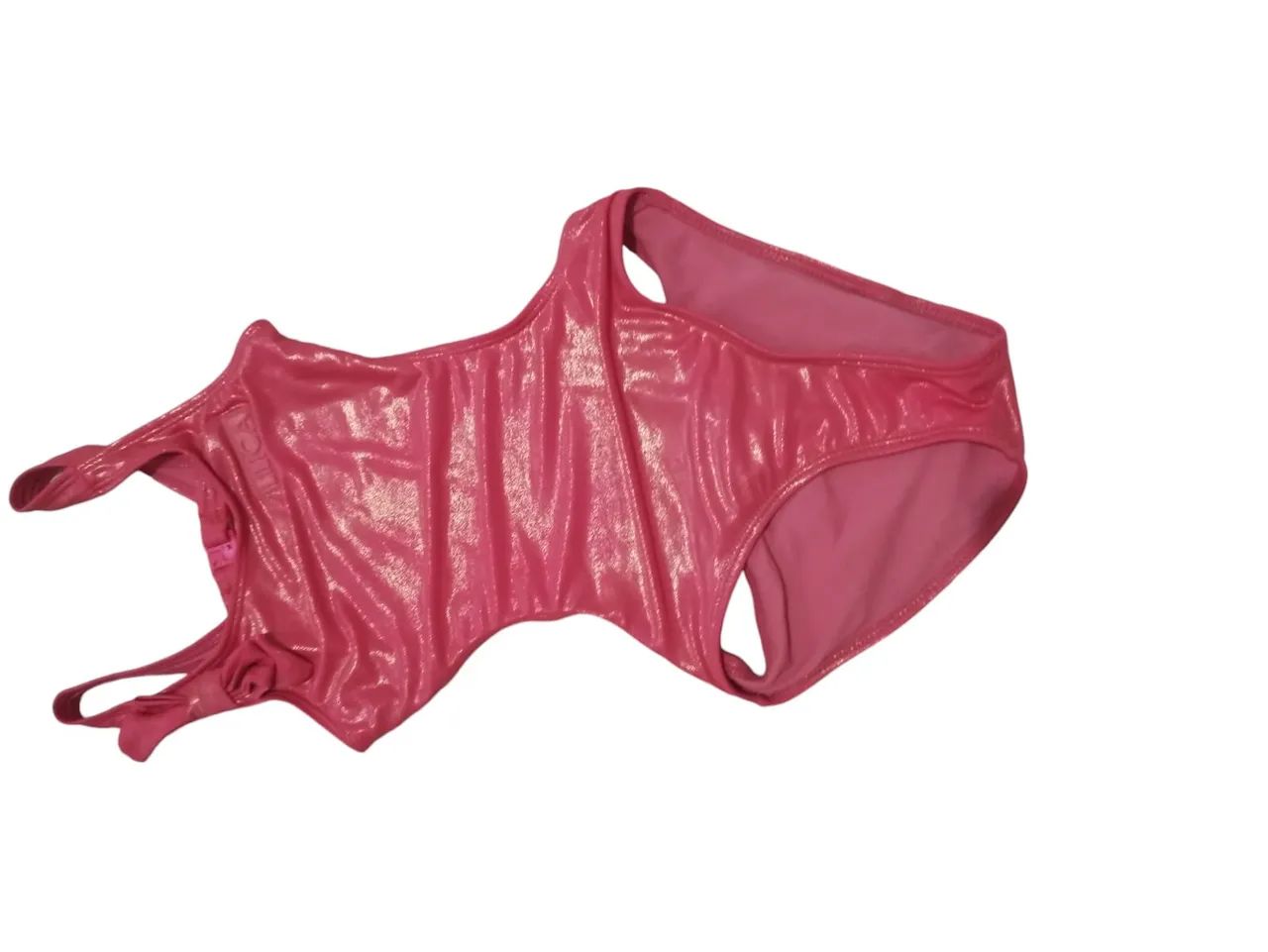 Maiô infantil rosa neon para menina - Foto 2