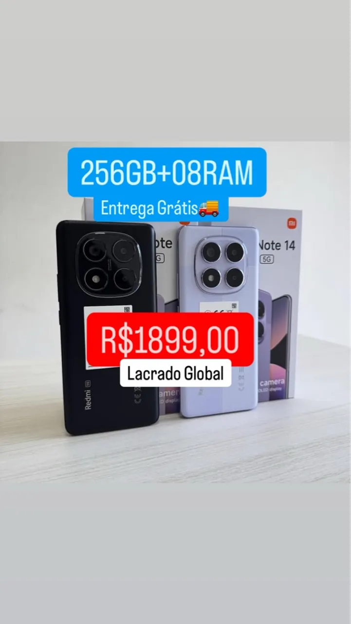 Redmi Note 14 Pro 5G 256/08 Lacrado Global