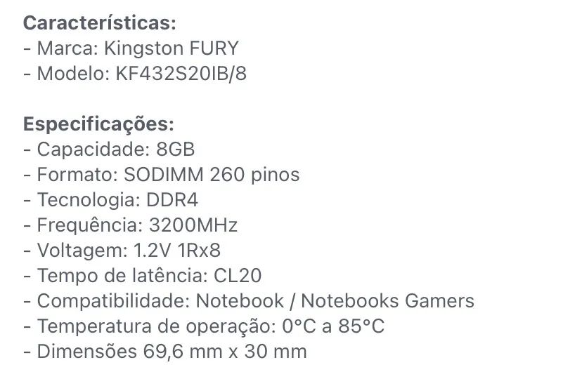 Kingston Fury Impact DDR4 8GB - Foto 3