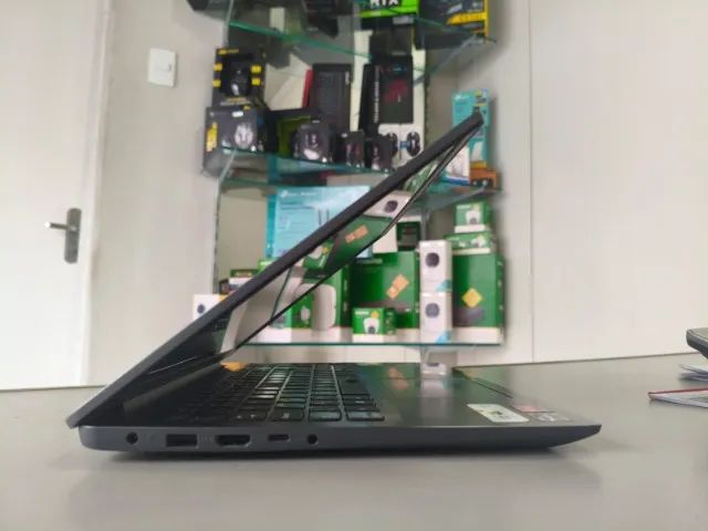 Notebook Lenovo Ryzen 7 5700U 4.3Ghz/ Mem 12Gb/ SSD 512Gb/ Tela 15.6 FullHD(aceito cartão) - Foto 3