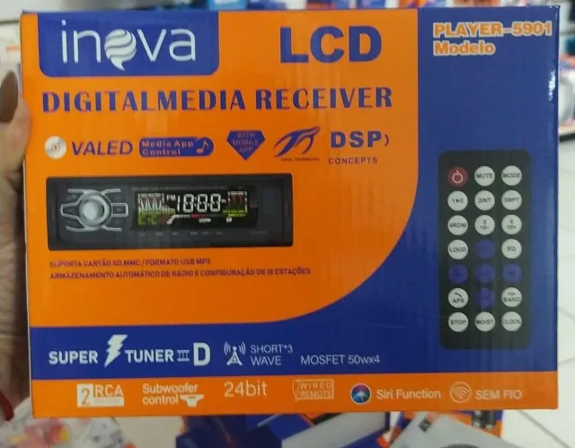 Som automotivo com Bluetooth