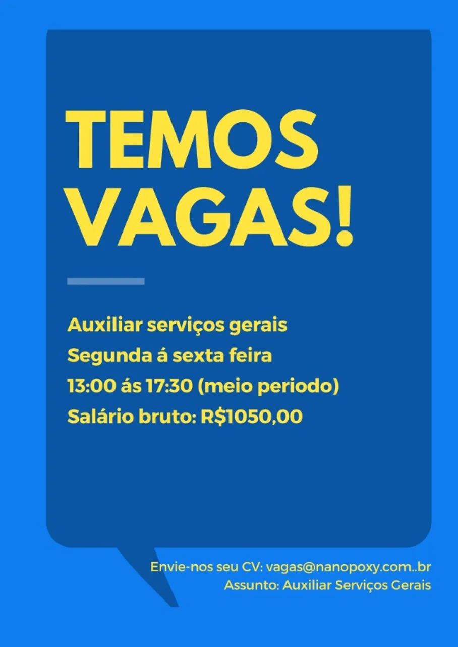vaga serviços gerais - Vagas de emprego - Beira Rio, Biguaçu 1389655878 ...