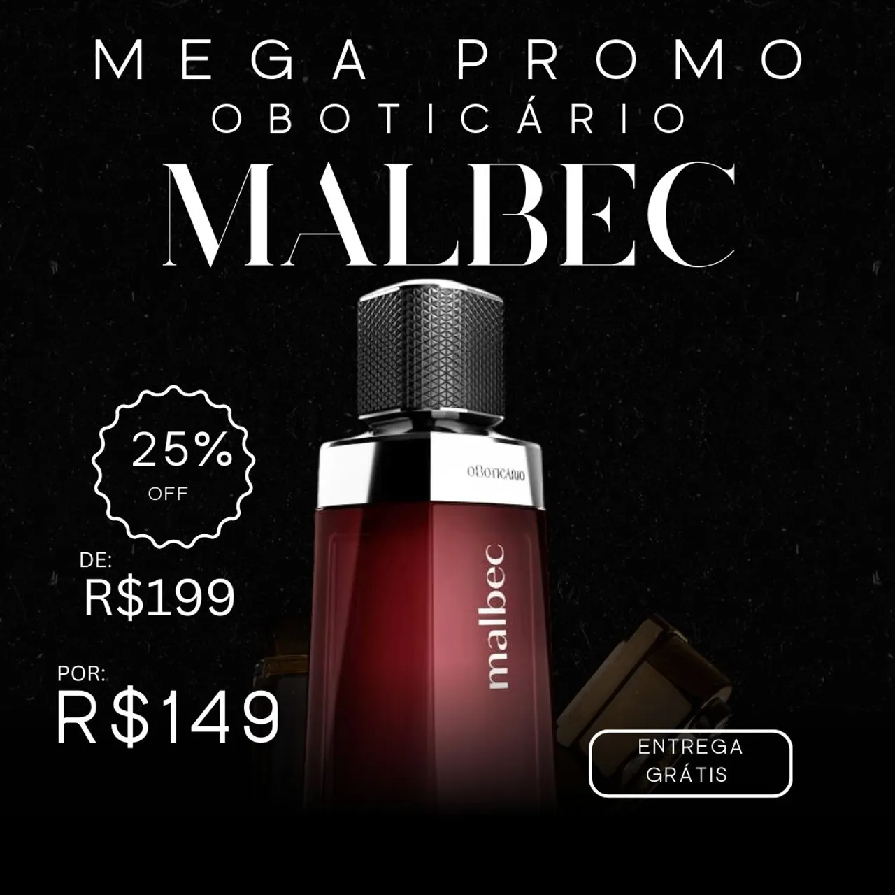 O Boticário Malbec Tradicional 100Ml originais lacrados