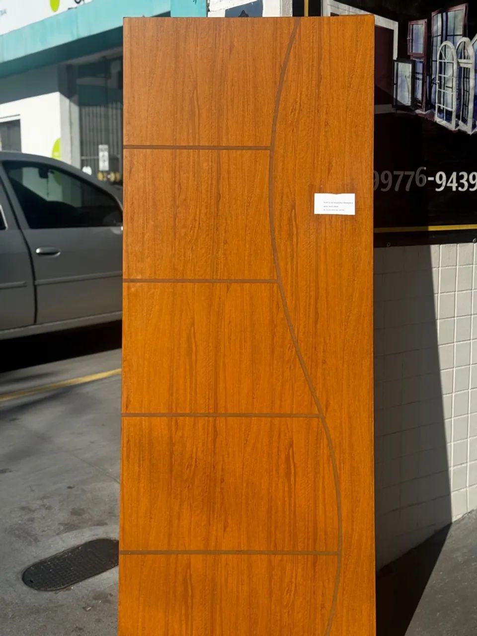 Porta frisada encerada S 60cm, 70cm ou 80cm - Queima de estoque! - Foto 3