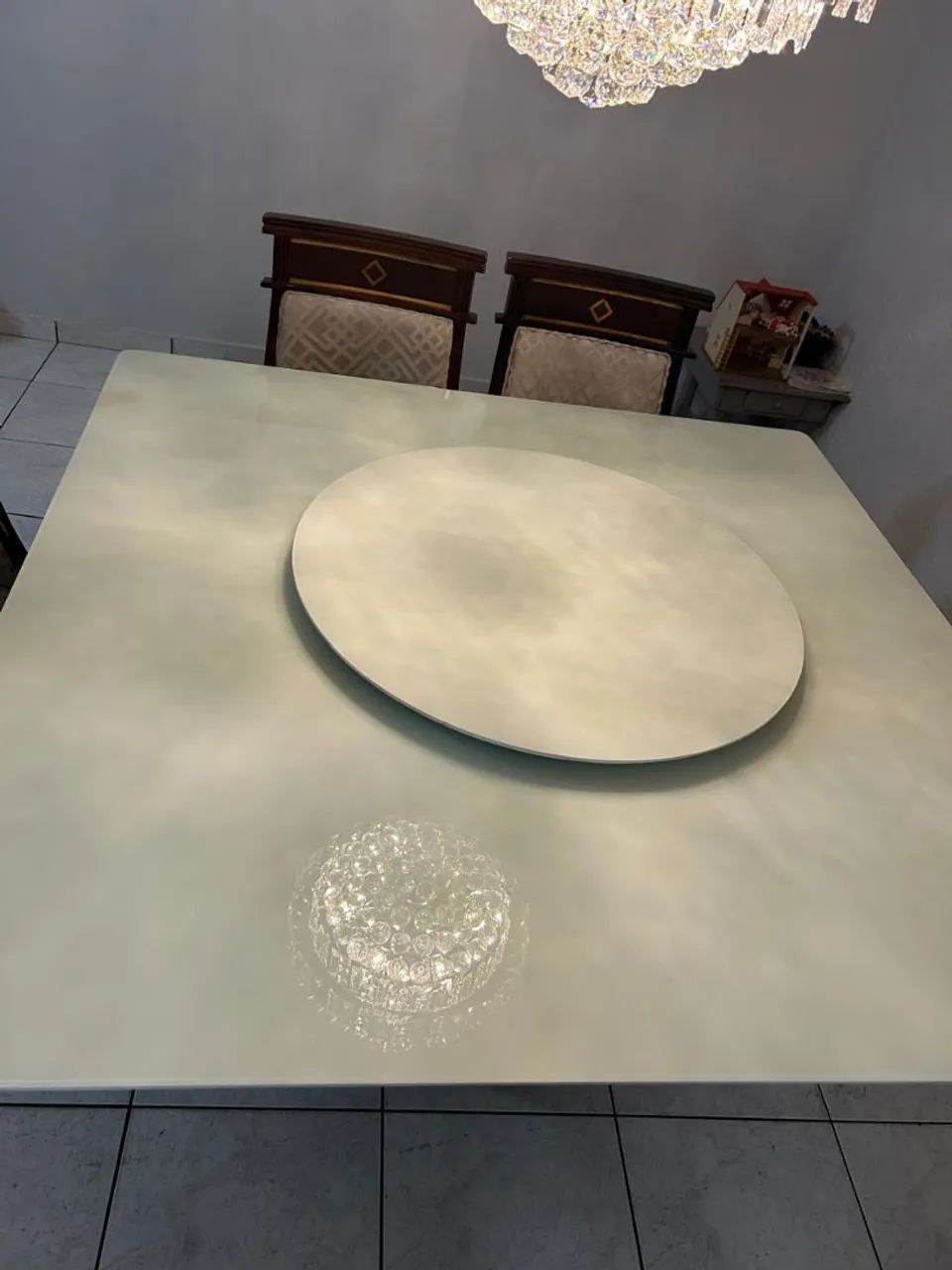Mesa de Jantar de Vidro