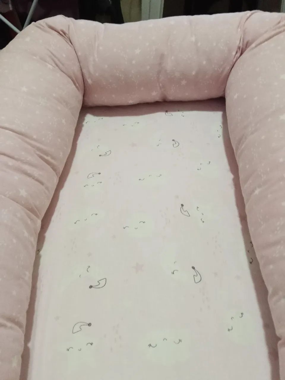 Ninho tipo Moisés para menina ROSA - Foto 5