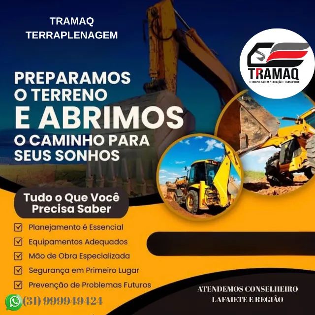 Serviços Terraplanagem,perfuração solo demolição 