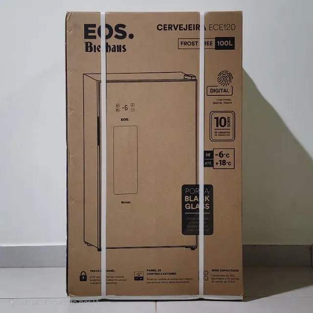 Cervejeira EOS Bierhaus 100L Black Glass - Nova, Lacrada, Nota Fiscal e Garantia