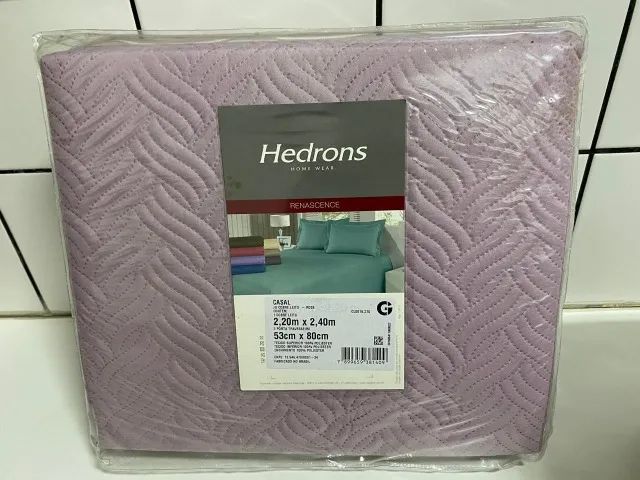 JOGO COBRE LEITO ROSE CASAL - 3 PEÇAS 