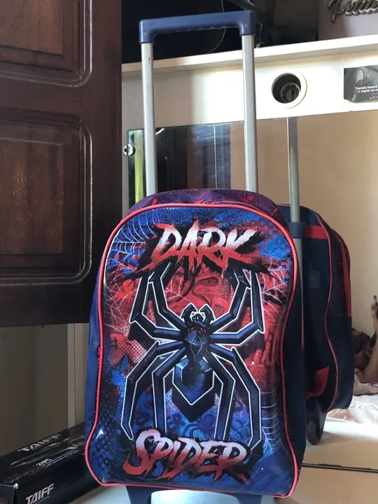 Mochila de rodinha Spiderman Dark