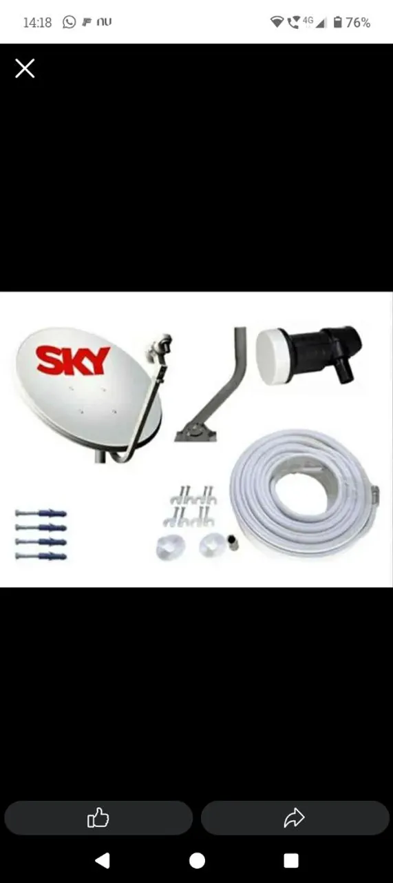 Kit Antena Parabólica vir retirar
