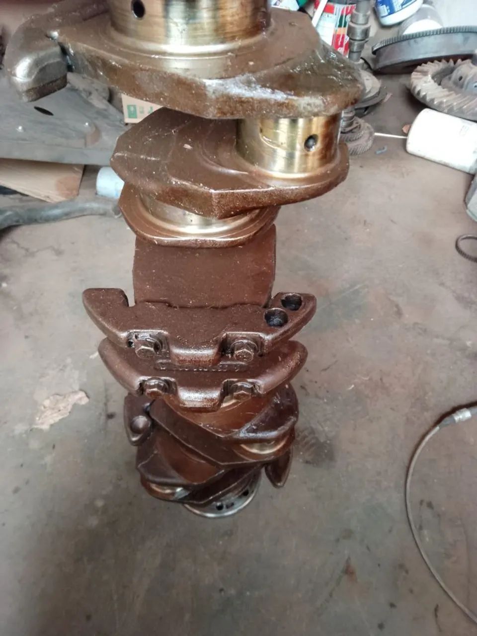 Virabrequim motor OM 352, Biela 0.25, Mancal 0.50, gaxeta.