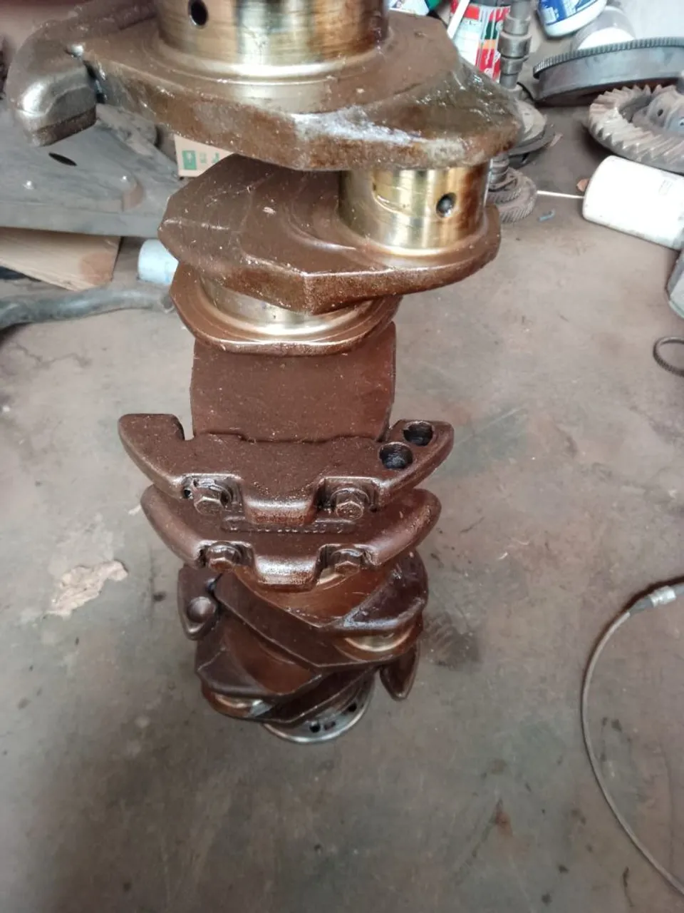Virabrequim motor OM 352, Biela 0.25, Mancal 0.50, gaxeta.