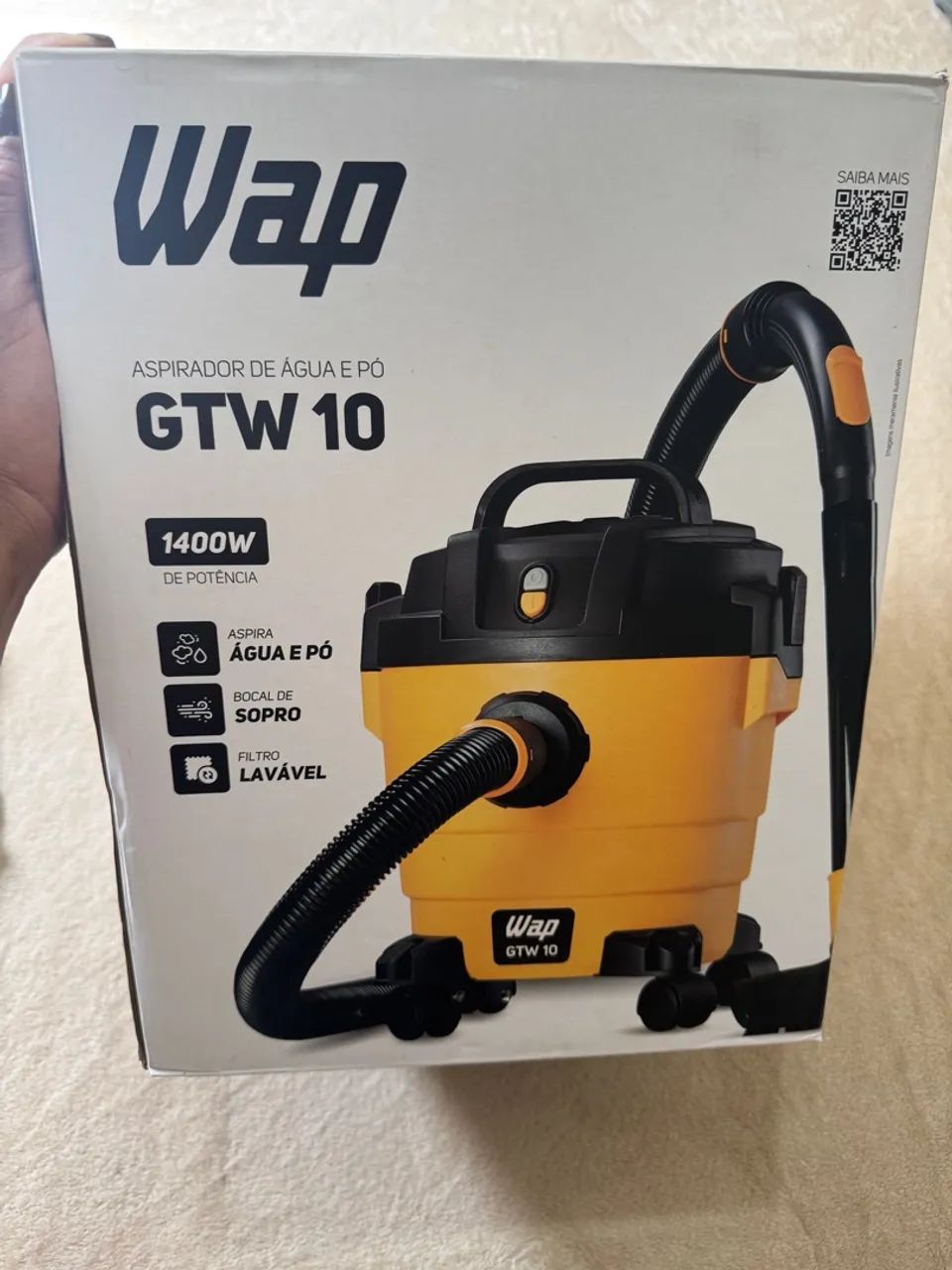 Aspirador de Pó e Água Wap GTW 10 1400W