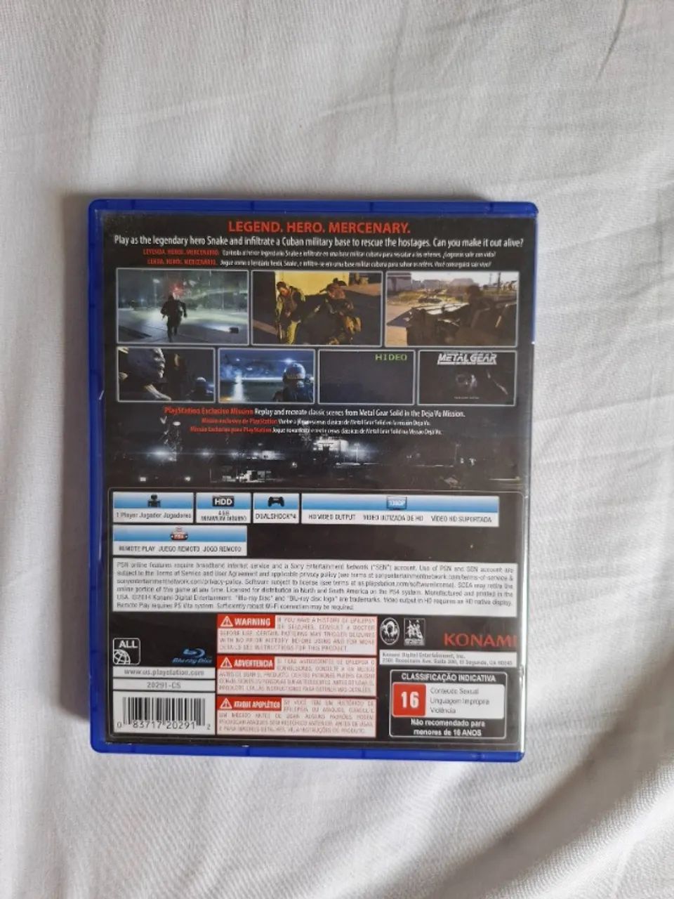 jogo ps4 metal gear solid V ground zeroes - Foto 2
