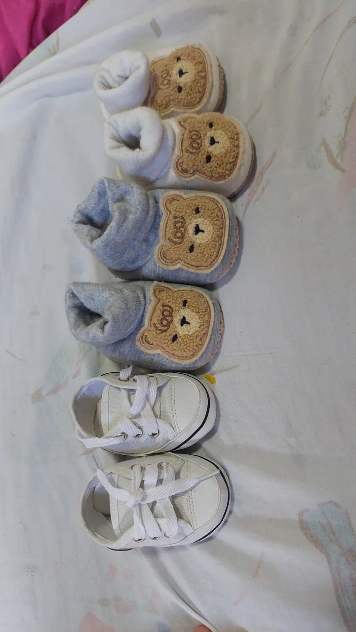 Sapatinhos de Bebê - 3 pares