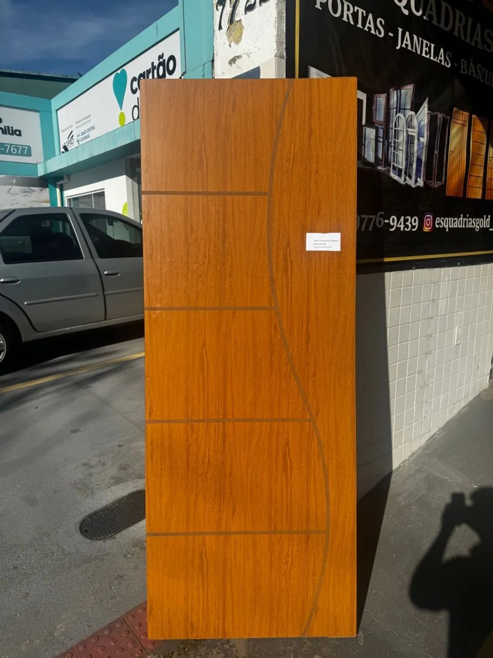 Porta frisada encerada S 60cm, 70cm ou 80cm - Queima de estoque! - Foto 5