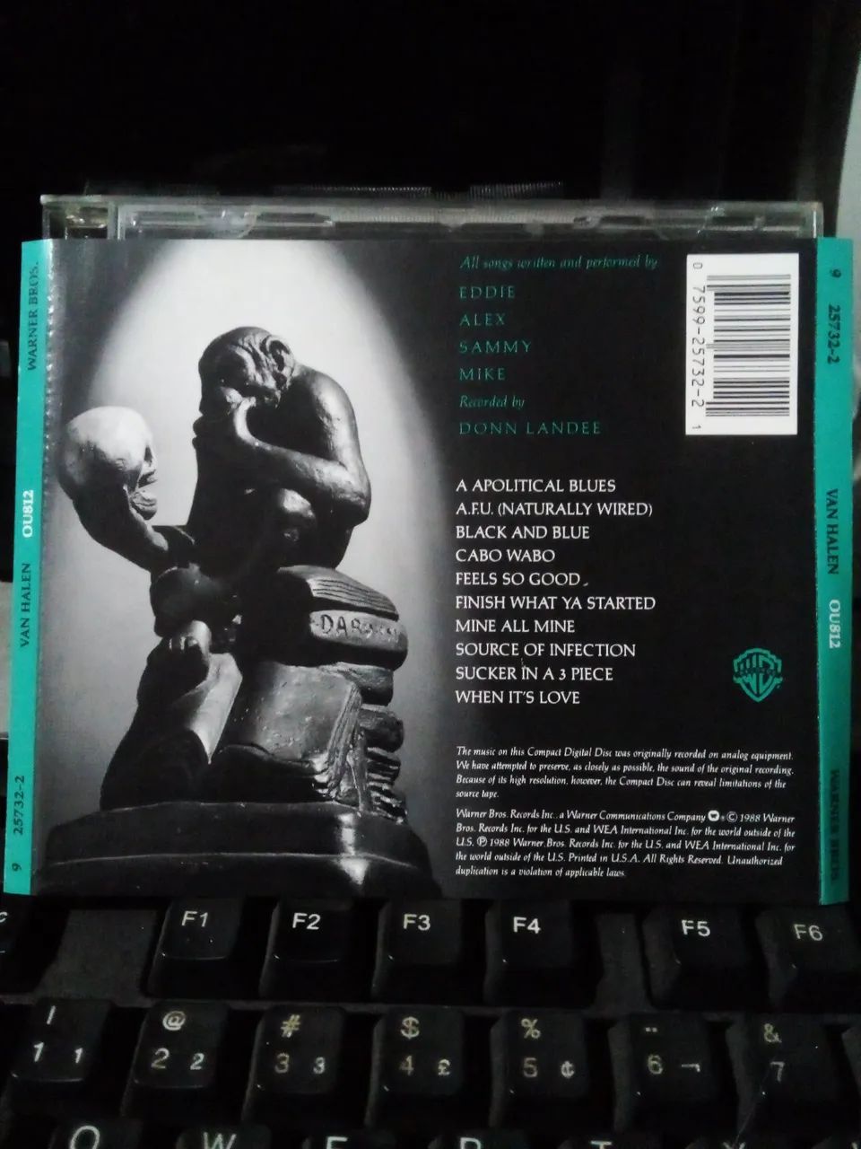CD Van Halen - OU812 Warner Bros Records 1988 US novíssimo! - Foto 3