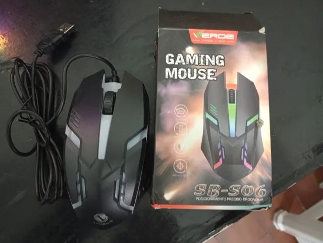 mouse rgb com fio pc notebook novo - Foto 2