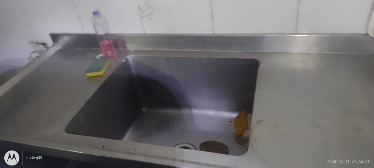 Pia de inox cuba industrial