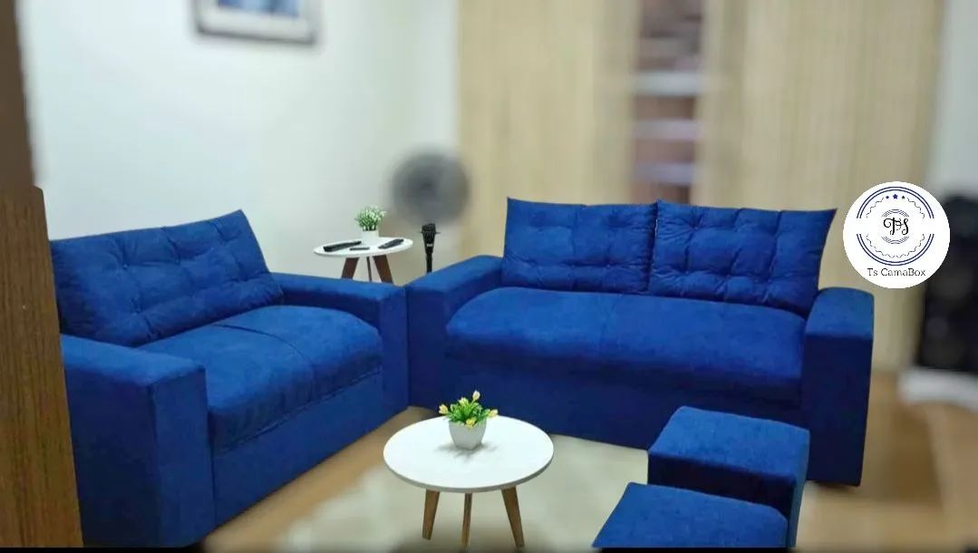 Conjunto de sofá almofadado