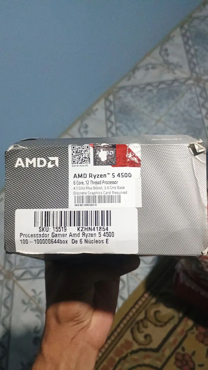 Processador AMD Ryzen 5 4500 - 6 núcleos