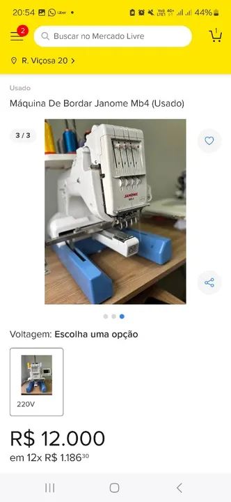 Máquina de Bordar Janome MB4