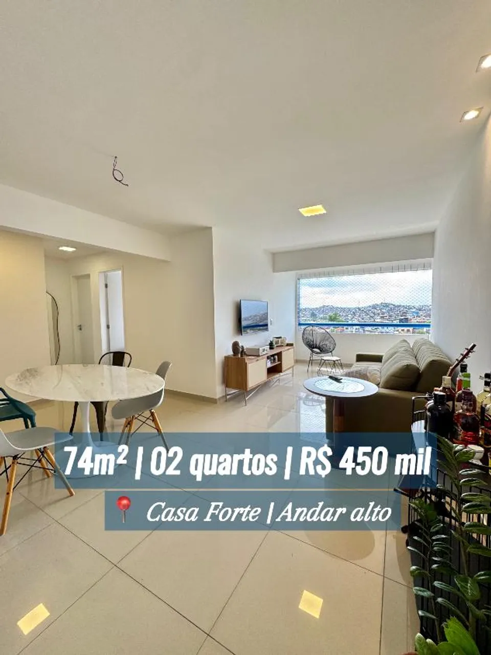 Reformado | 02 quartos | Lazer | Casa Forte