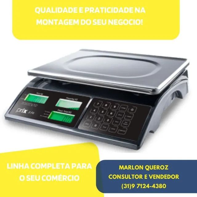 Balança Eletrônica Toledo Prix 3 Fit 32kg com bateria