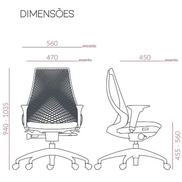 Cadeira Ergonômica Branca - Foto 5