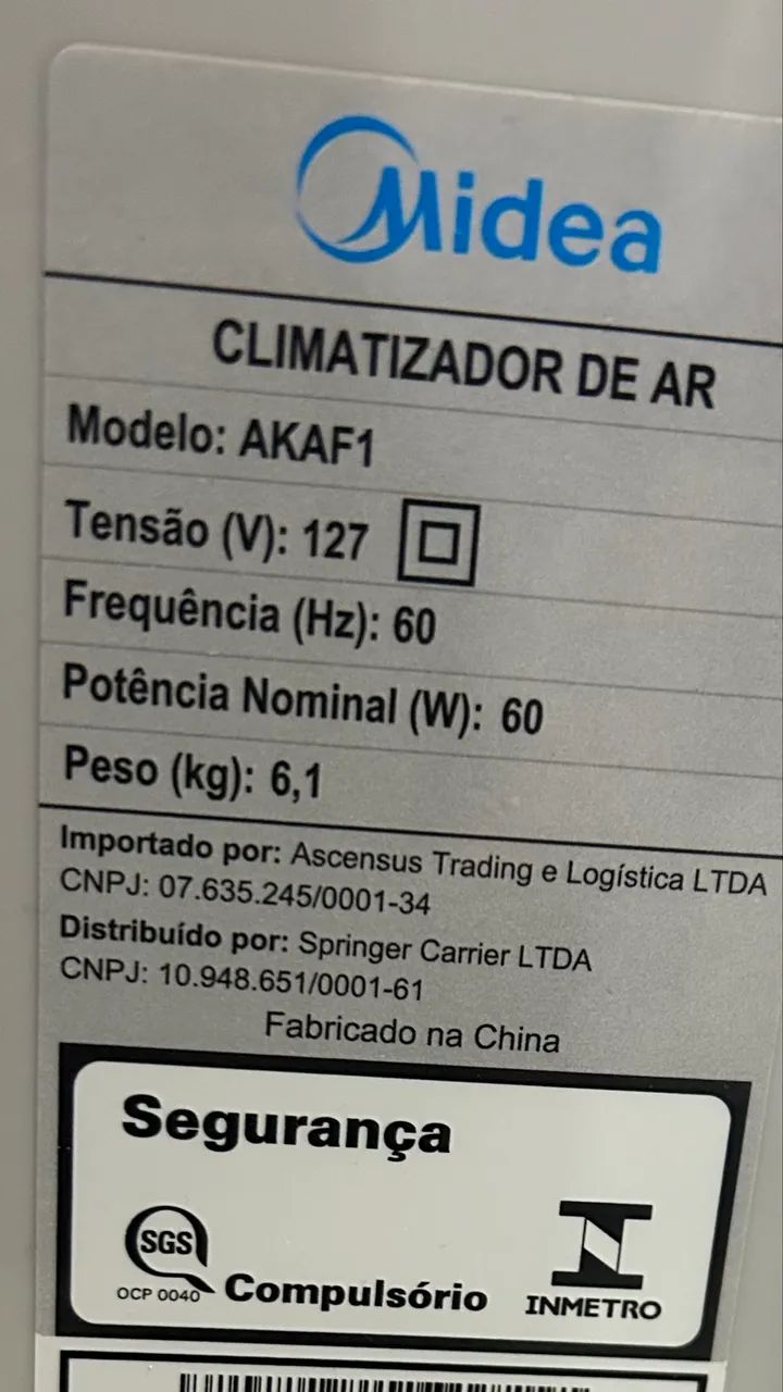 Climatizador de ar frio Midea 127V - Foto 3