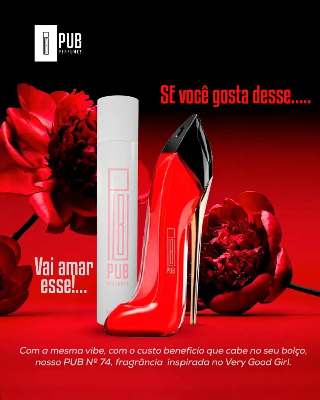 PUB Fragrância inspirada de alta qualidade - diversos modelos