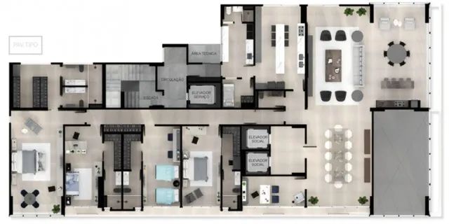 Neo Residence - Altiplano - Andar Alto - 405 m² - 04 Sts+DCE - Excelente Vista! - Foto 5