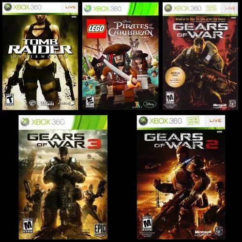 Combo 5 Jogos Xbox 360
