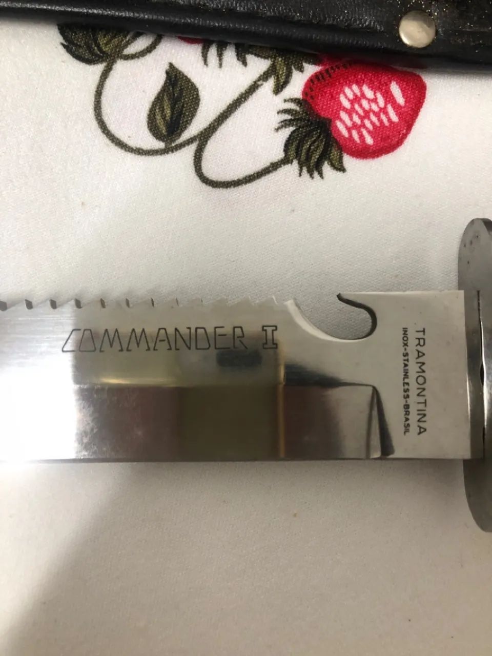 Faca tatica comander tramontina com Bainha para Camping e Aventura - Foto 4