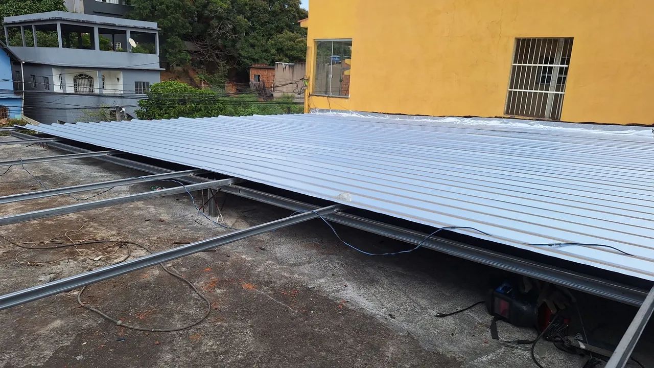 Estrutura metalica, terraço e Galpão  - Foto 2